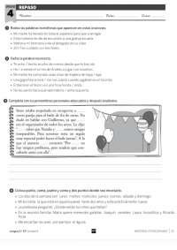 Examen tema 4 lengua 5 primaria SM | Exámenes de Lengua y Literatura ...