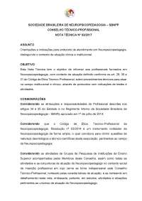 Notas técnicas e regras para atuação do neuropsicopedagogo