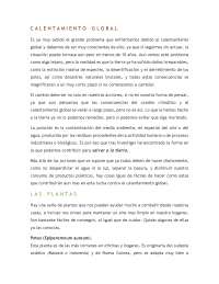 Como combatir el calentamiento global desde casa - Docsity