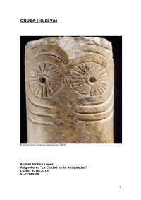 Onuba (Huelva), su descubrimiento - Docsity
