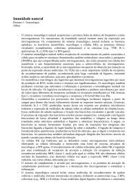 Imunologia - Resumo I - Imunidade natural