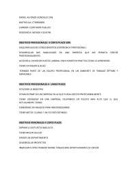 Objetivos profesionales y personales de Daniel Alfonso González (Contador Público)