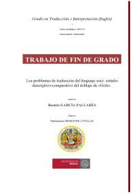Los problemas de traducción del lenguaje soez: estudio descriptivo ...