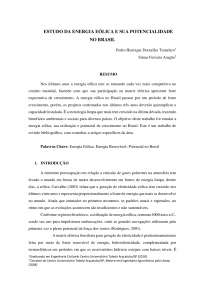 Energia Eólica no Brasil: Impactos Socioambientais e Desafios