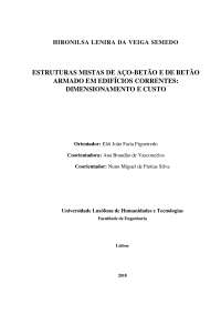 Engenharia Civil: Estruturas Mistas de Aço-Betão e Betão Armado