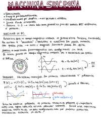Riassunto macchina sincrona