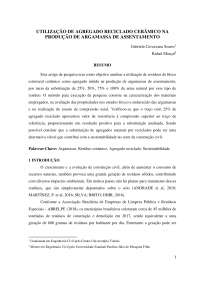 Resíduos de Cimento Cerâmico na Produção de Argamassas: Substituição de Areia Natural