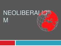 assignment of neoliberalism neoliberalism