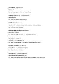 Document que conté un breu resum de les coordinades en català