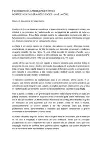 FICHAMENTO DA INTRODUÇÃO E PARTE 2  MORTE E VIDA DAS GRANDES CIDADES - JANE JACOBS