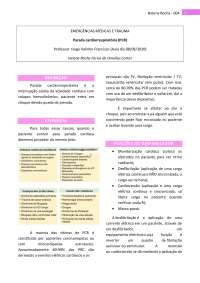 Parada Cardiorrespiratória (PCR): Protocolos de Atendimento e Reanimação