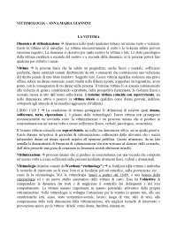 VITTIMOLOGIA, appunti e libro integrati