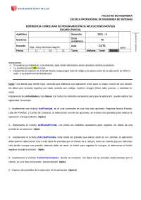 examen  de aplicaciones móviles