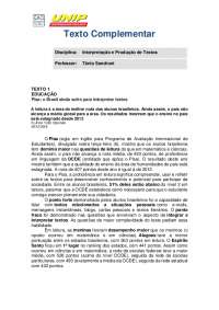 Português letras interpretação de texto