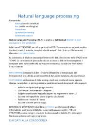 Natural language processing - Docsity