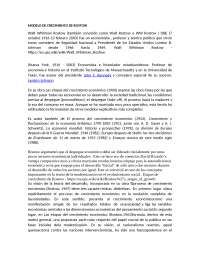 Informacion sobre el modelo de crecimiento economico de Rostow