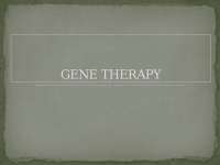 Gene therapy health colege