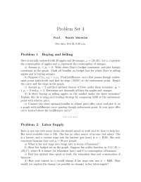 Problem set 4, problem 1 to 2. econ 301 - Docsity