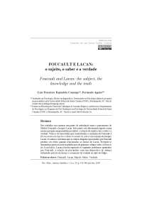 FOUCAULT E LACAN: o sujeito, o saber e a verdade