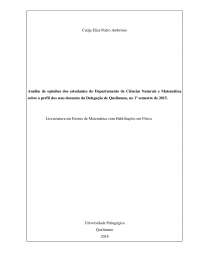 Opiniões dos Estudantes sobre Docentes em Quelimane (2015) - Prof. Helton