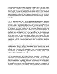 Herramientas de Análisis Léxico