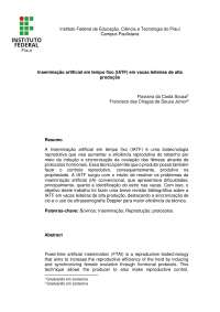 Revisão Bibliográfica da IATF em Vacas Leiteiras