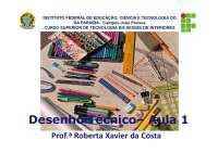 DESENHO TÉCNICO - AULA 01