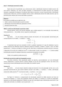 Distribuicão amostral da média