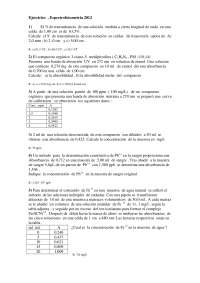 Ejerxicio de espectrofotometría