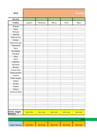 Planilha de gastos para casais
