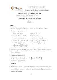 analise matematica - exercicios