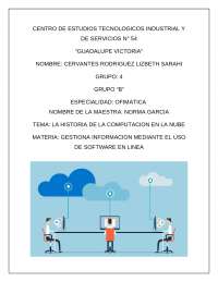 Historia de la computacion en la nube - Docsity