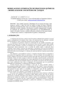 MODELAGEM E OTIMIZAÇÃO DE PROCESSOS QUÍMICOS