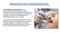 Pronóstico Periodontal