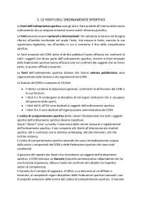 Le Fonti dell'Ordinamento Sportivo: Diritto Sportivo Nazionale e Internazionale