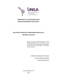 Relatório de compressibilidade