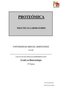 Prácticas Laboratorio Proteómica Biotecnología