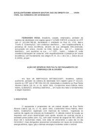 AÇÃO DE DESPEJO PRÁTICA JURIDICA
