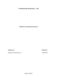 Fonética e Fonologia: Exercícios e Questões para Estudo