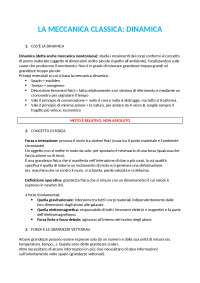 Meccanica Classica: Dinamica