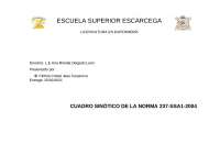 Cuadro sinótico de la Norma 237-SSA1-2004: Equipo básico para las ambulancias de urgencias