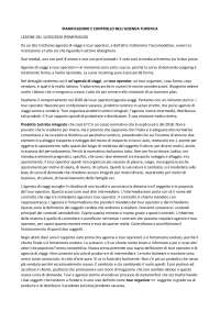 Appunti lezione Pianificazione e controllo d'azienda D'Amato