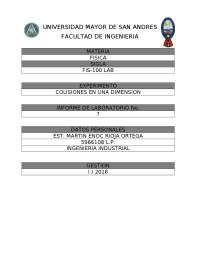 colisiones laboratorio de fisica basica 2