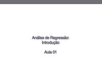 Análise de Regressão: Introdução e História