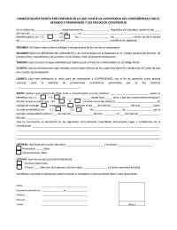 Declaración de Convivencia - Colombia