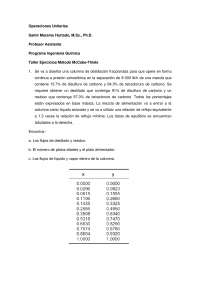 Ejercicio McCabe Thiele