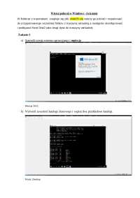 Wiersz poleceń w Windows - ćwiczenie Zadanie 