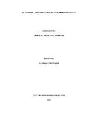 Análisis del Procesamiento Perceptual: Fases y Sensoriales - Gusto