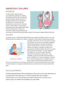 anoressia e bullimia