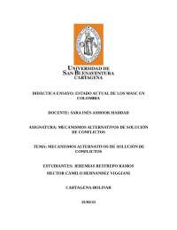 mecanismos alternos de solucion de conflictos